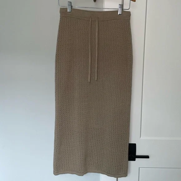 Haven Well Within Organic Cotton Linen Open Stitch Skirt XS - Picture 5 of 12